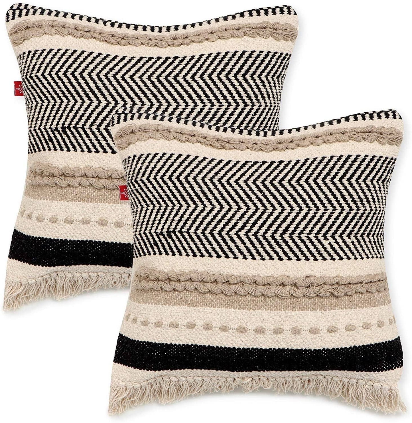 RedEarth Textured Throw Pillow Cover (18x18)