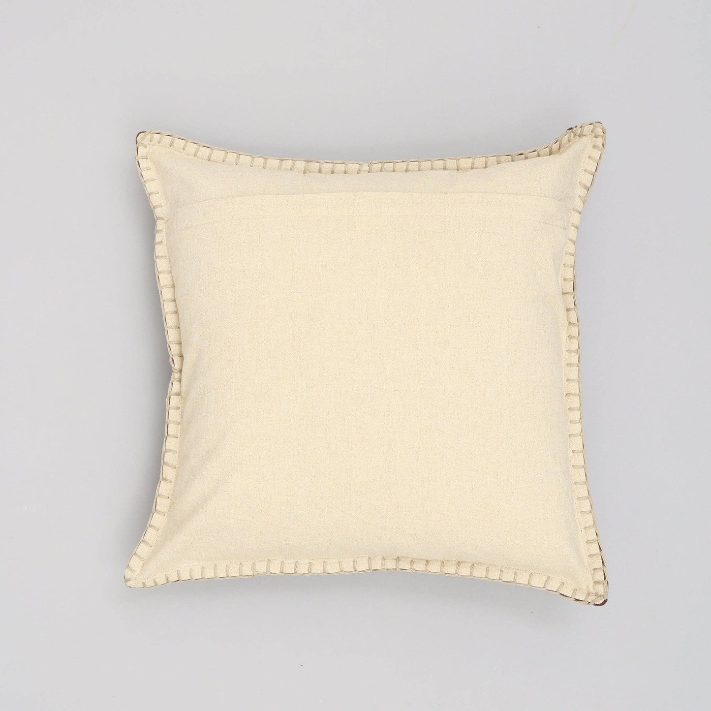 Cotton Velvet Throw Pillow with Handstitched Edges 18X18"