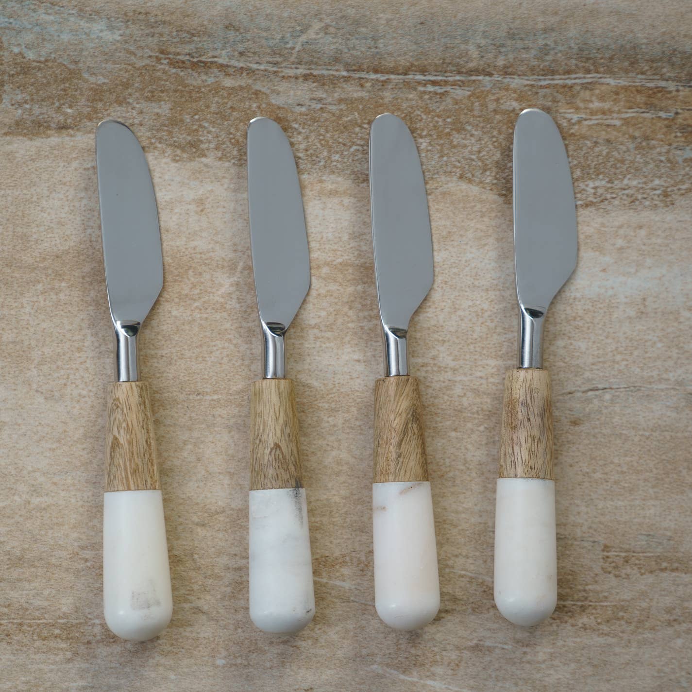 Marble & Wood Spreaders Set