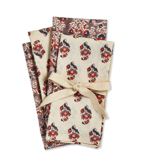Jasmine Block Print Napkin (Set of 4)