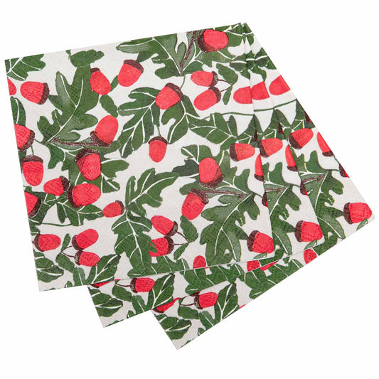 Holiday Acorn Paper Napkins