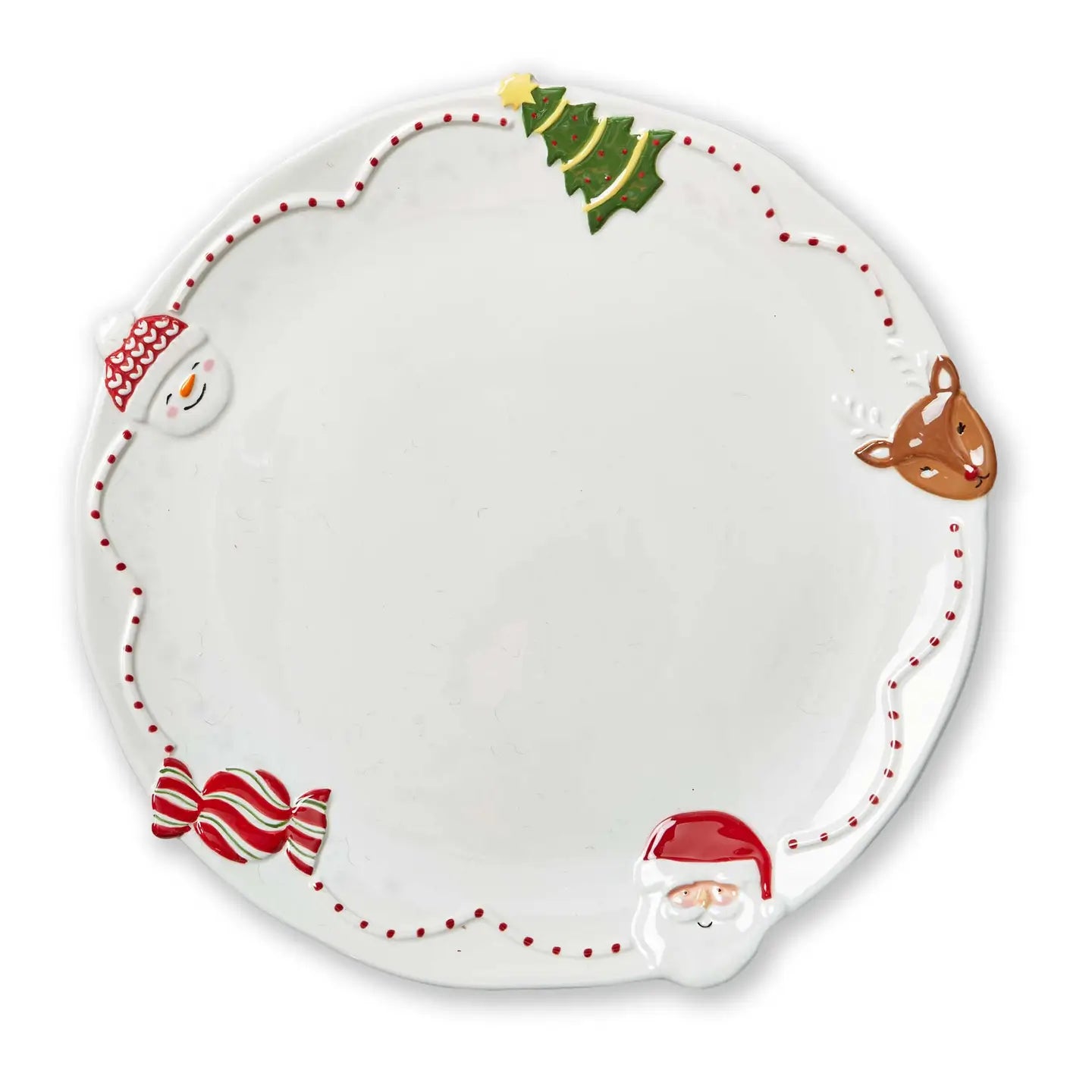 Christmas Holiday Cheer Round Platter