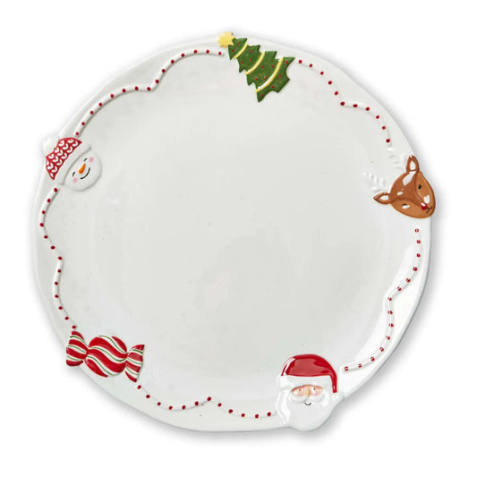 Christmas Holiday Cheer Round Platter