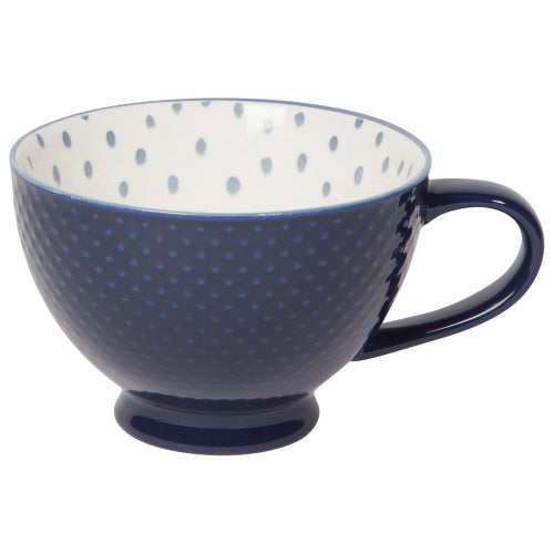 Ink Stamped Latte Mug 14 oz