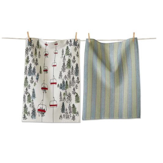 Ski Lift Dishtowel (Set of 2)