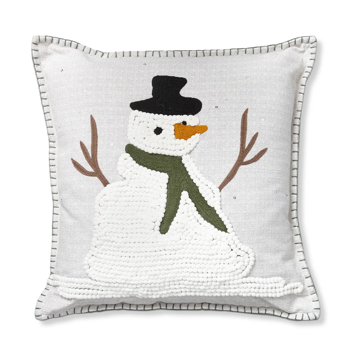 Balsam Snowman Pillow 18"