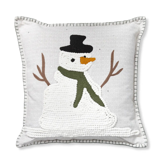 Balsam Snowman Pillow 18"