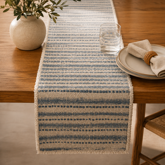 Water Stripe Table Runner
