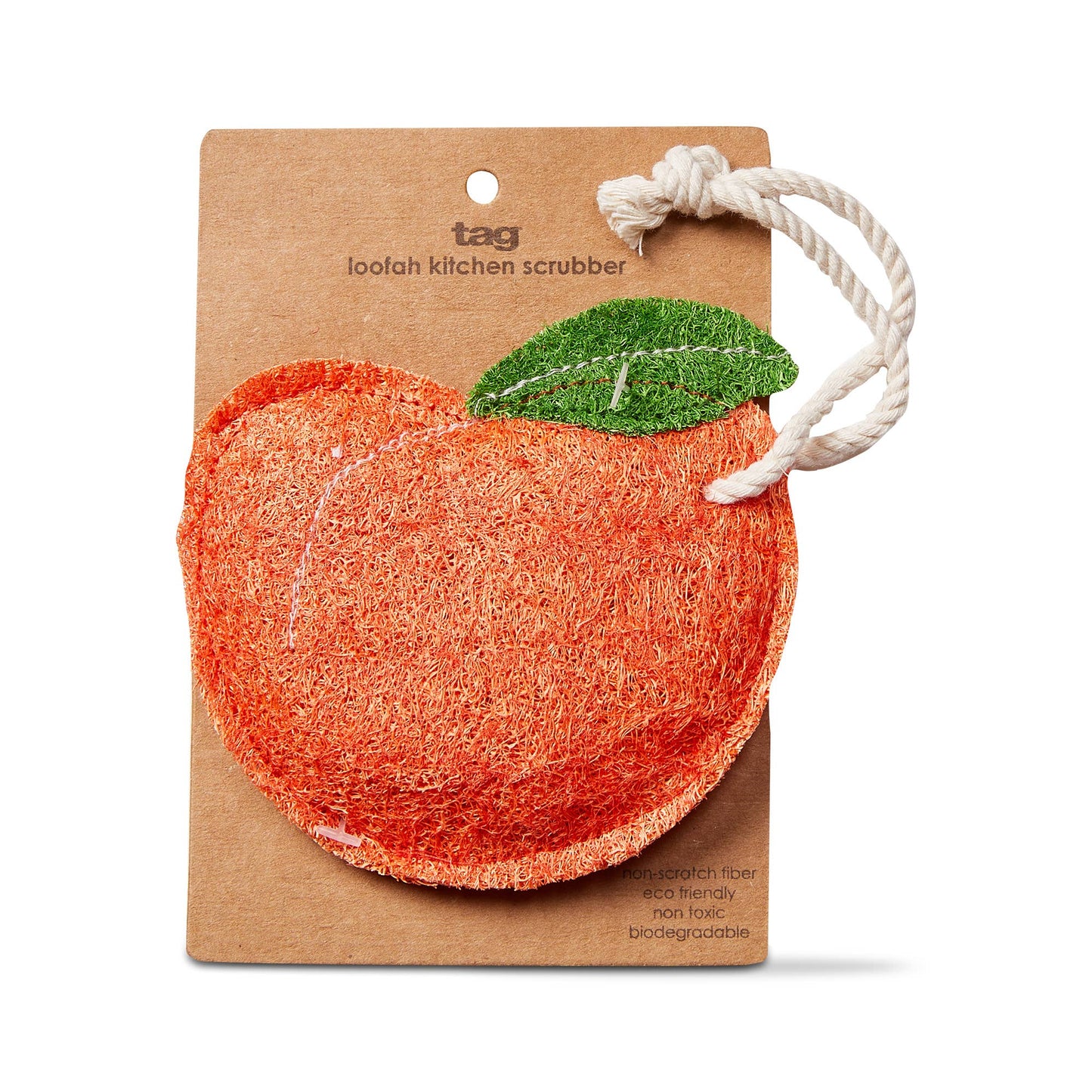 Peach Loofah Scrubber