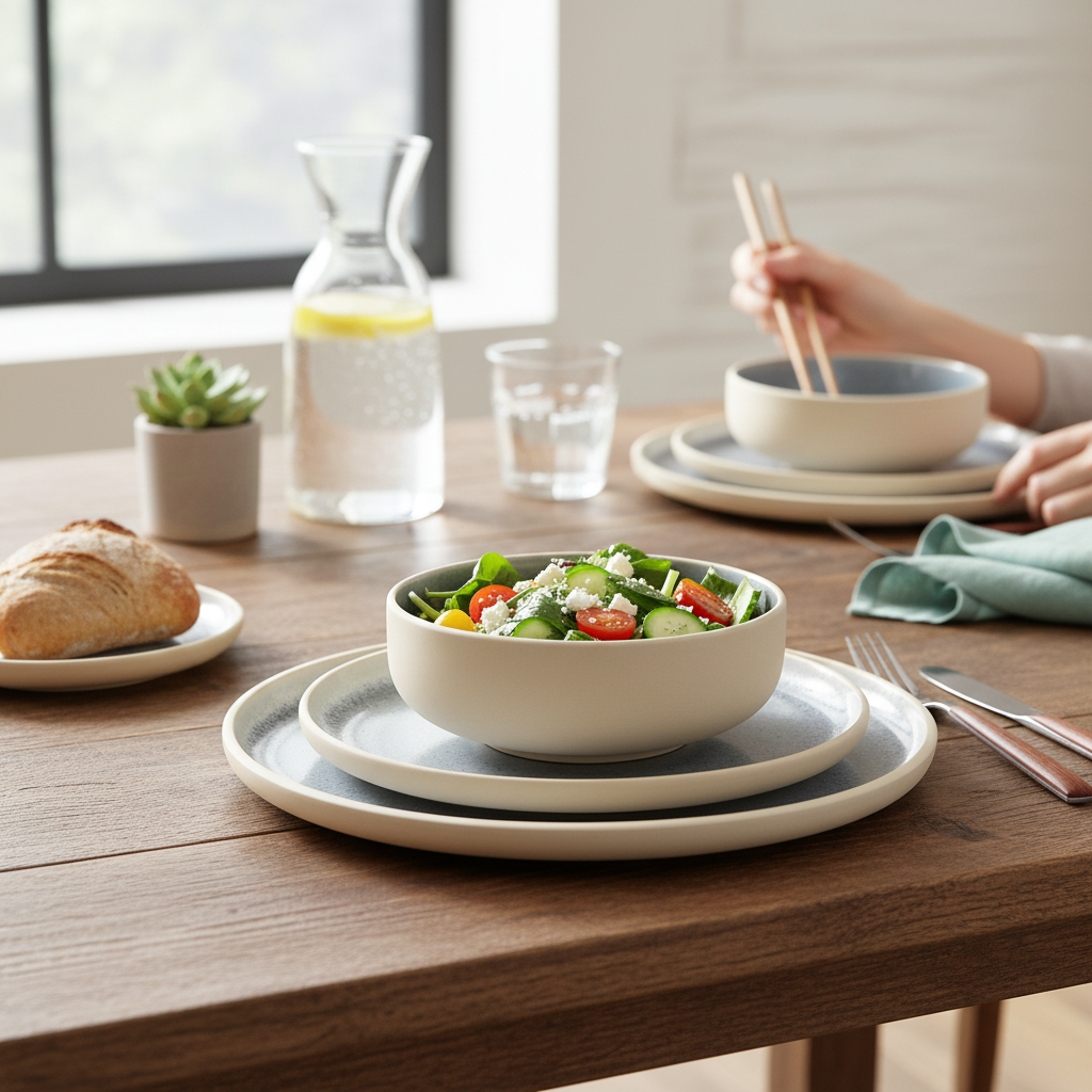 Vikko - Meadow, Blue and Ivory Dinner Plate
