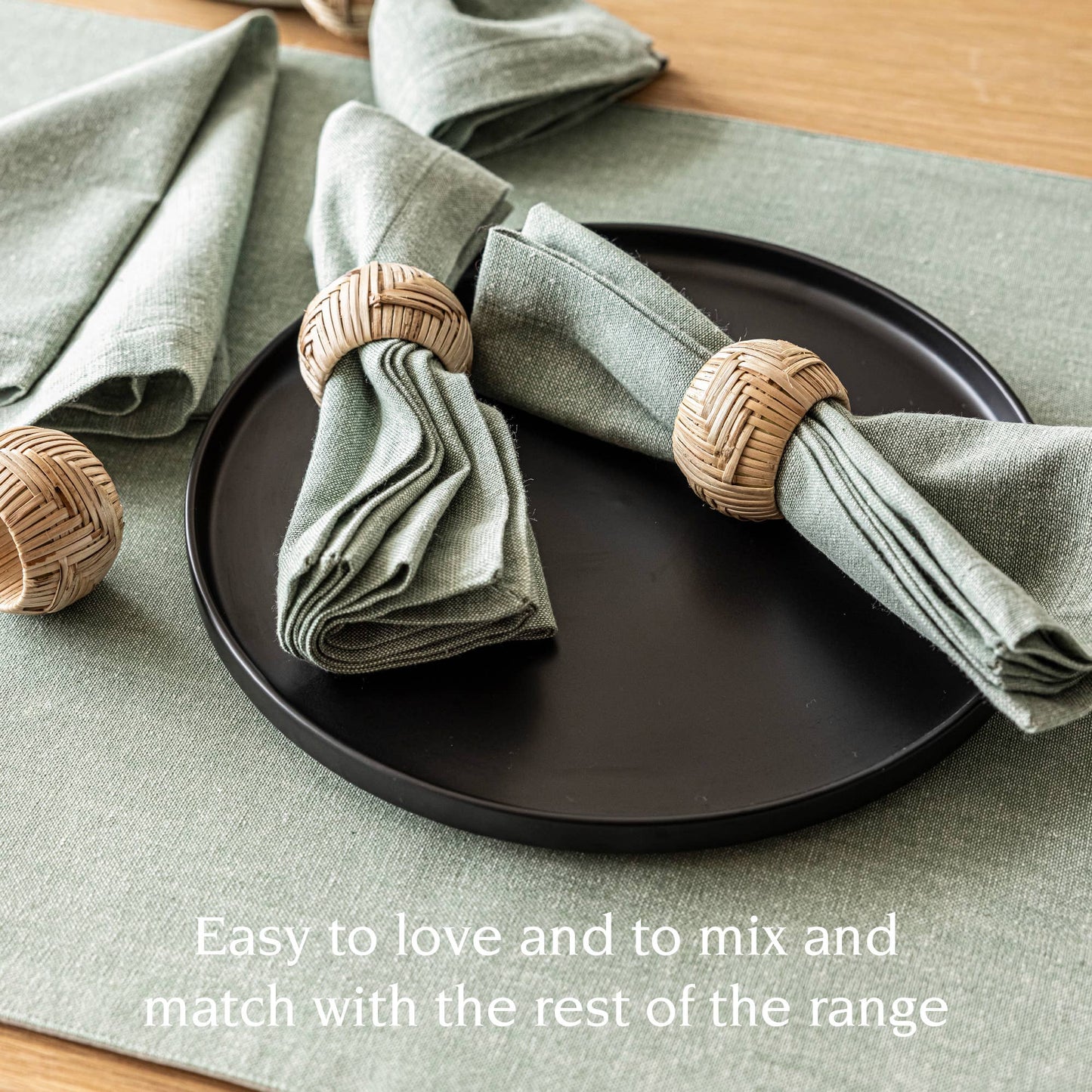 Woven Chambray Cotton Cloth Napkin (set of 4)