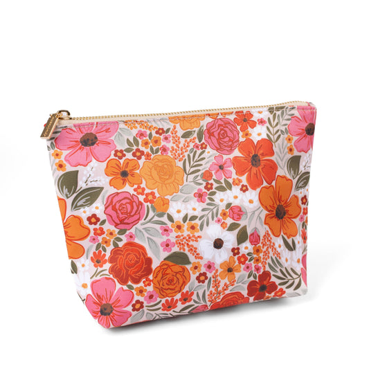 Rosewood Blooms Carry-All Pouch