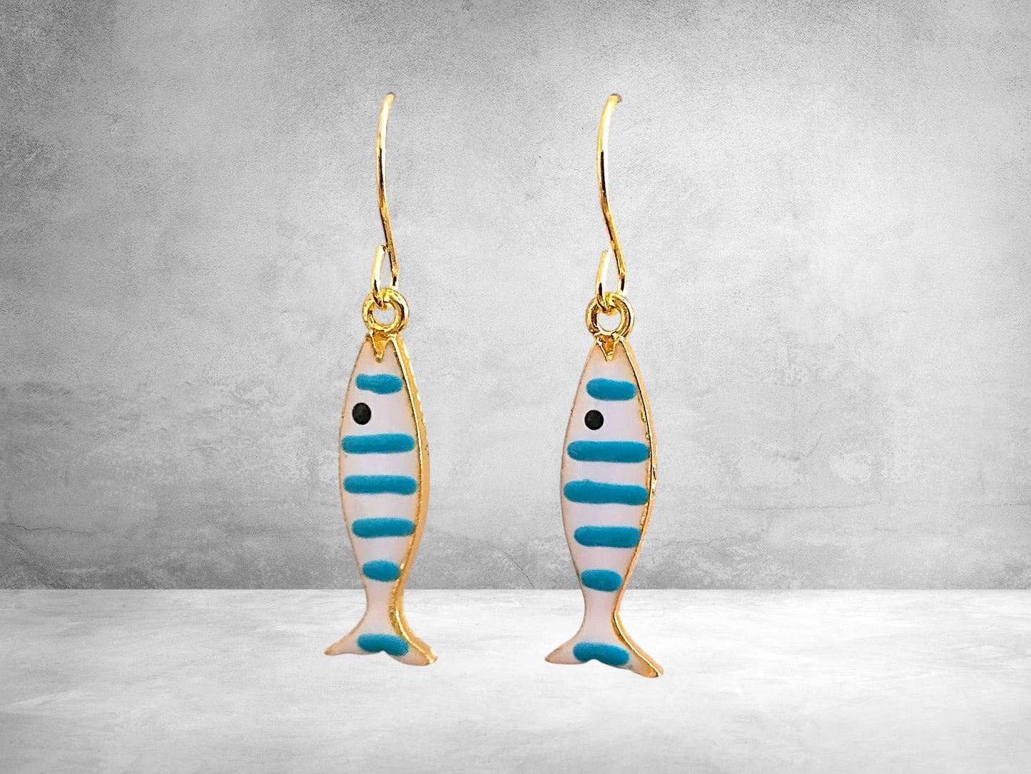 Striped Fish Earrings