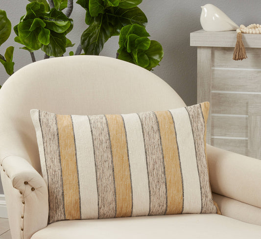 Throw Pillow With Striped Design