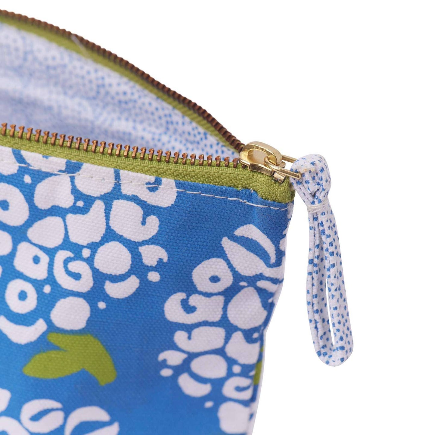 Hydrangea Blue Medium Canvas Pouch