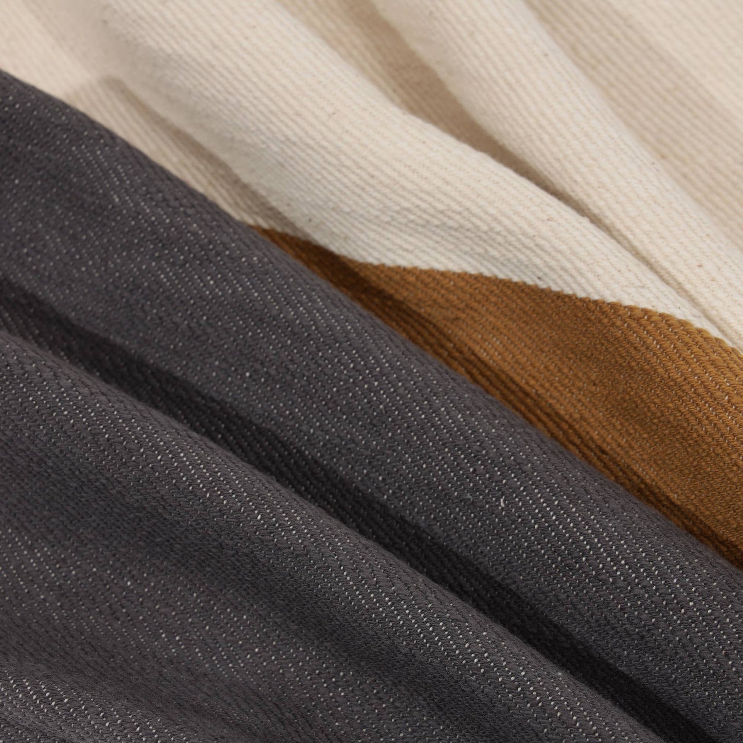 Transitional Hand-Woven Multi Striped Cotton Throw Pillow