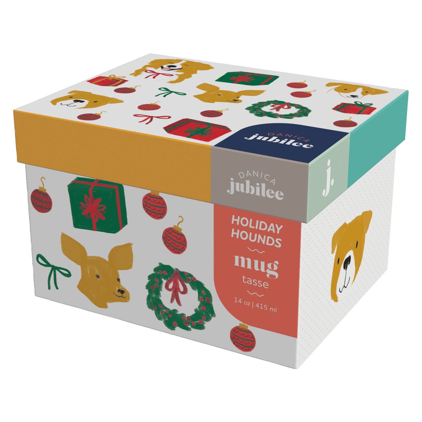 Holiday Hounds Christmas Mug in a Box