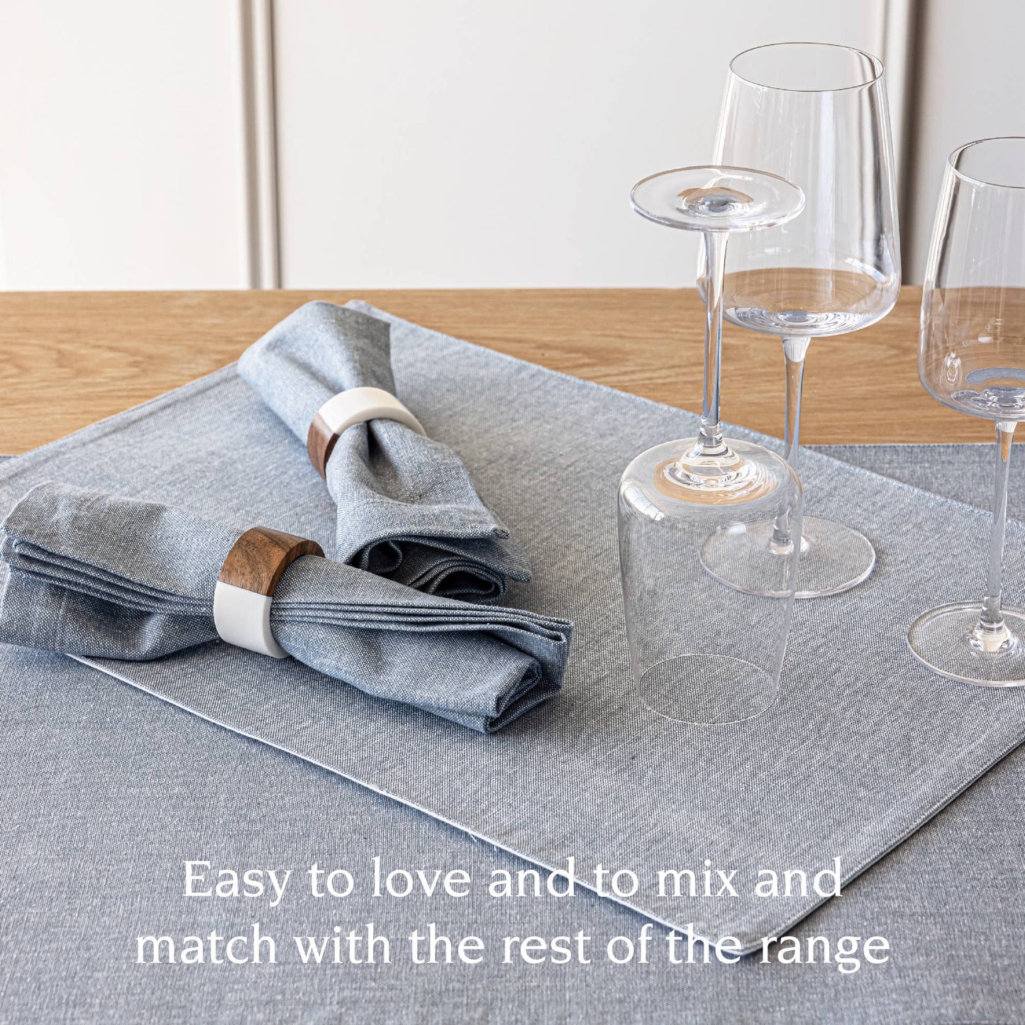 Woven Chambray Cotton Cloth Napkin (set of 4)
