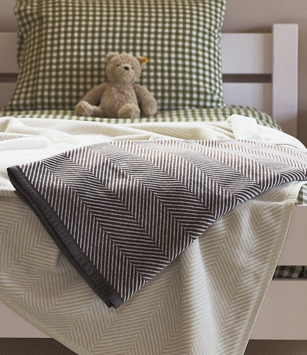ChappyWrap Harborview Herringbone Chocolate Midi Blanket
