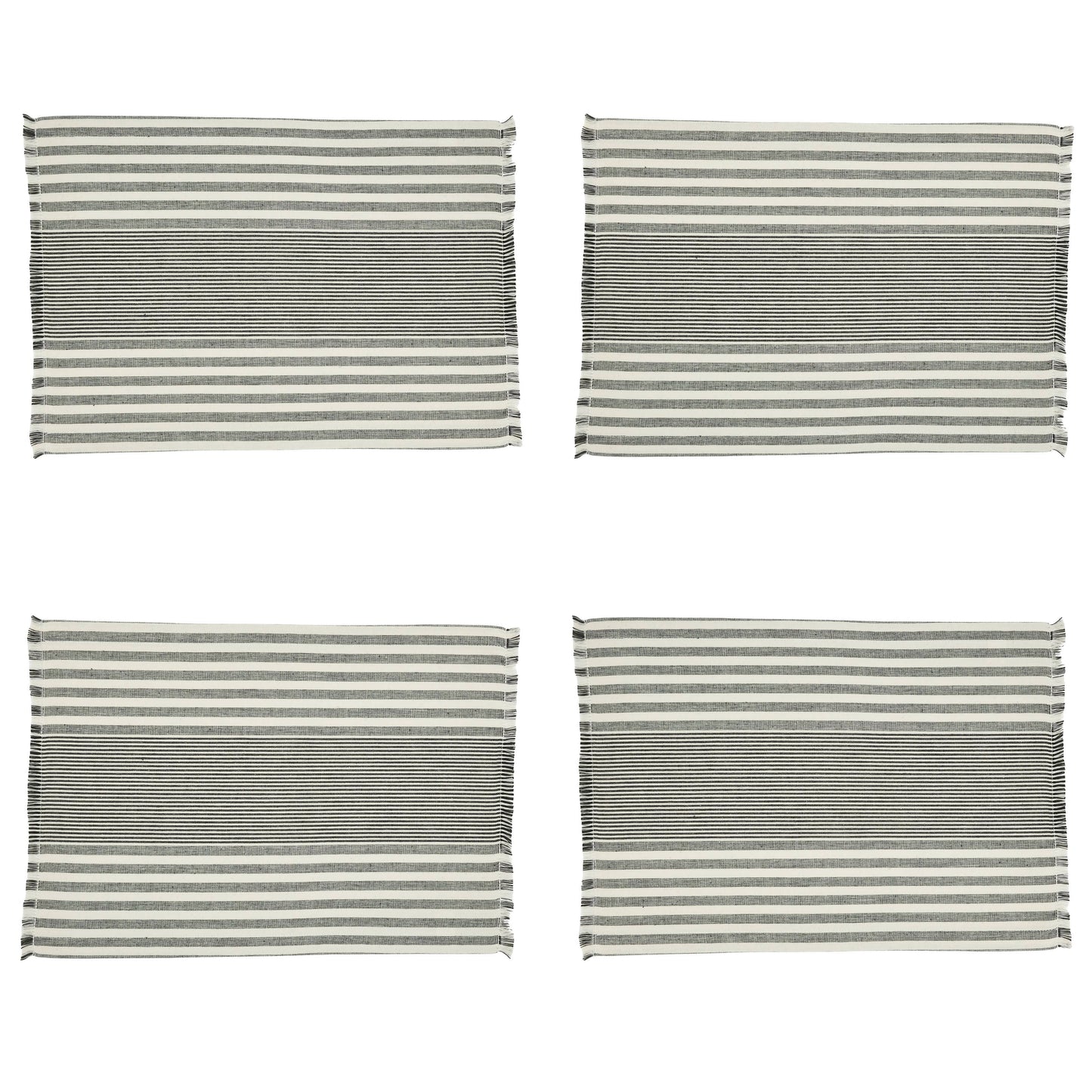 Black and White Stripe Placemat