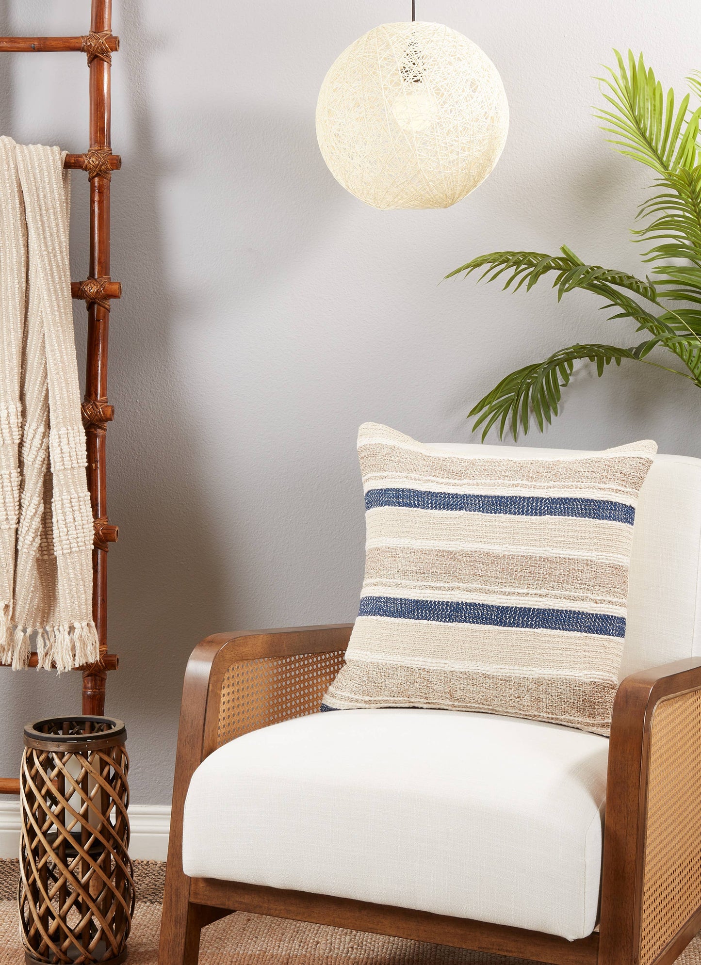 Pillow with Striped Design
