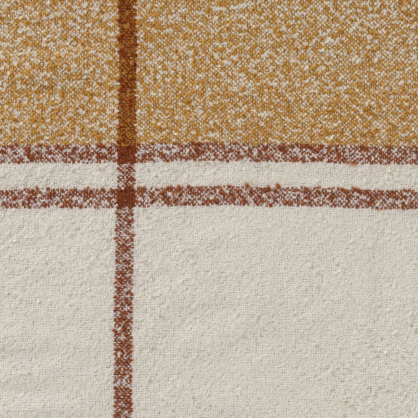 Striped Performance Throw Blanket (Ivory/Mustard)