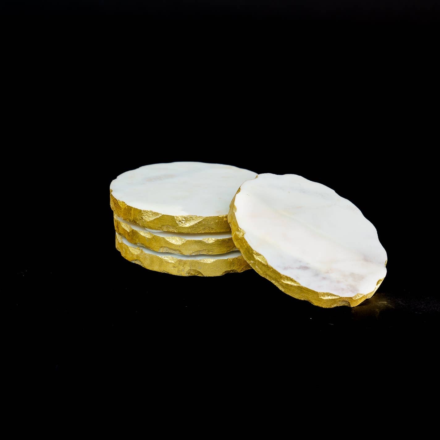 White Marble Coaster Set Of 4