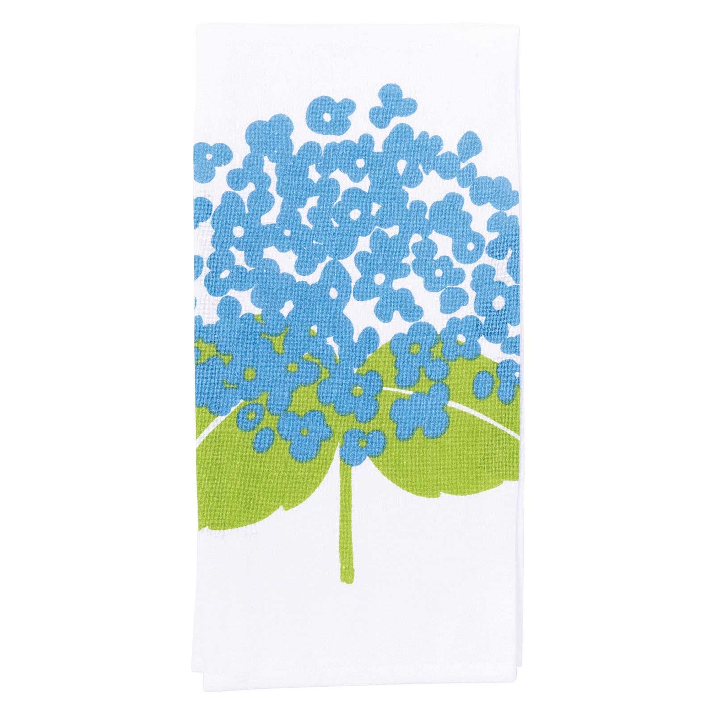 Hydrangea Cotton Kitchen Towels, Set of 3