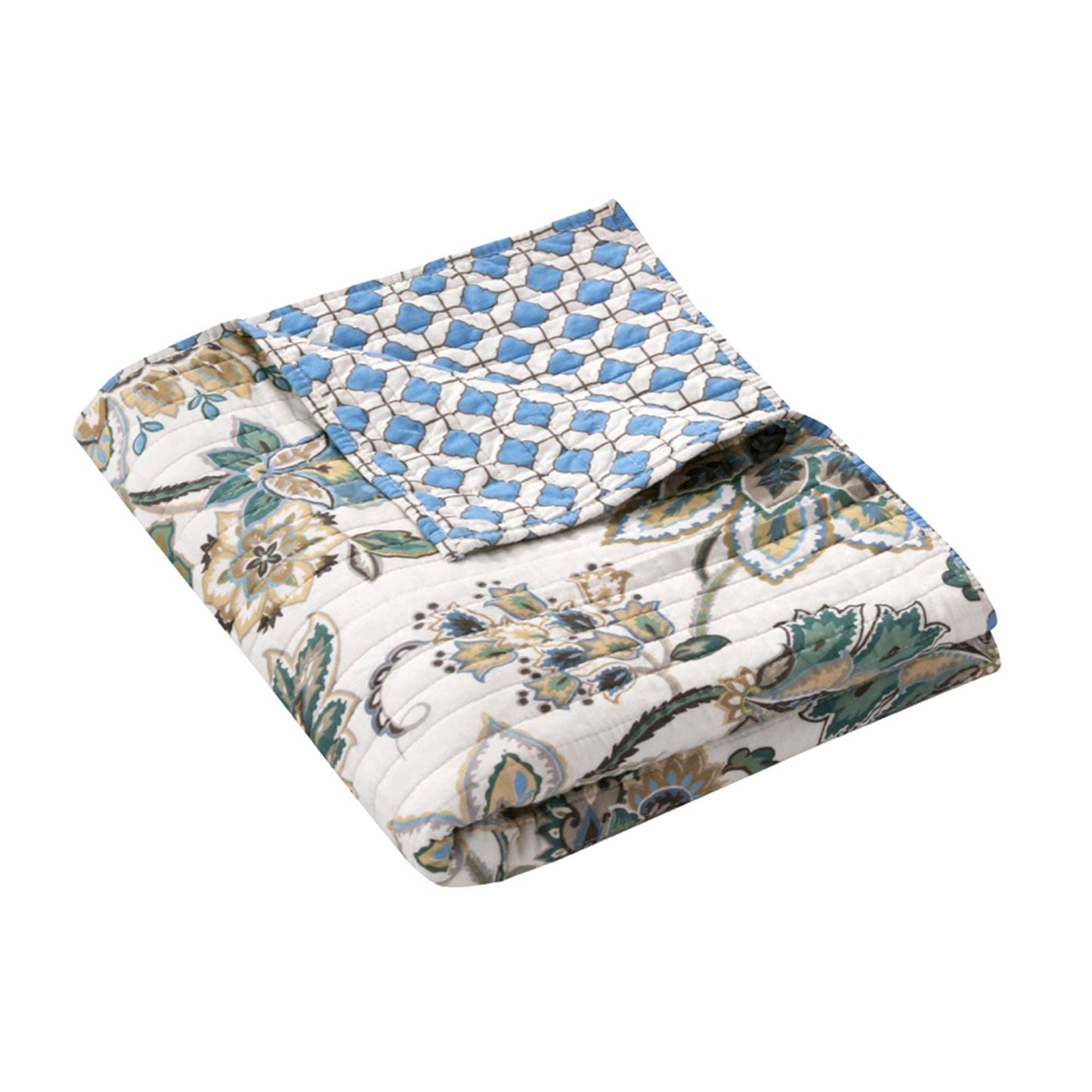 Palladium Grey Quilted Throw Blanket