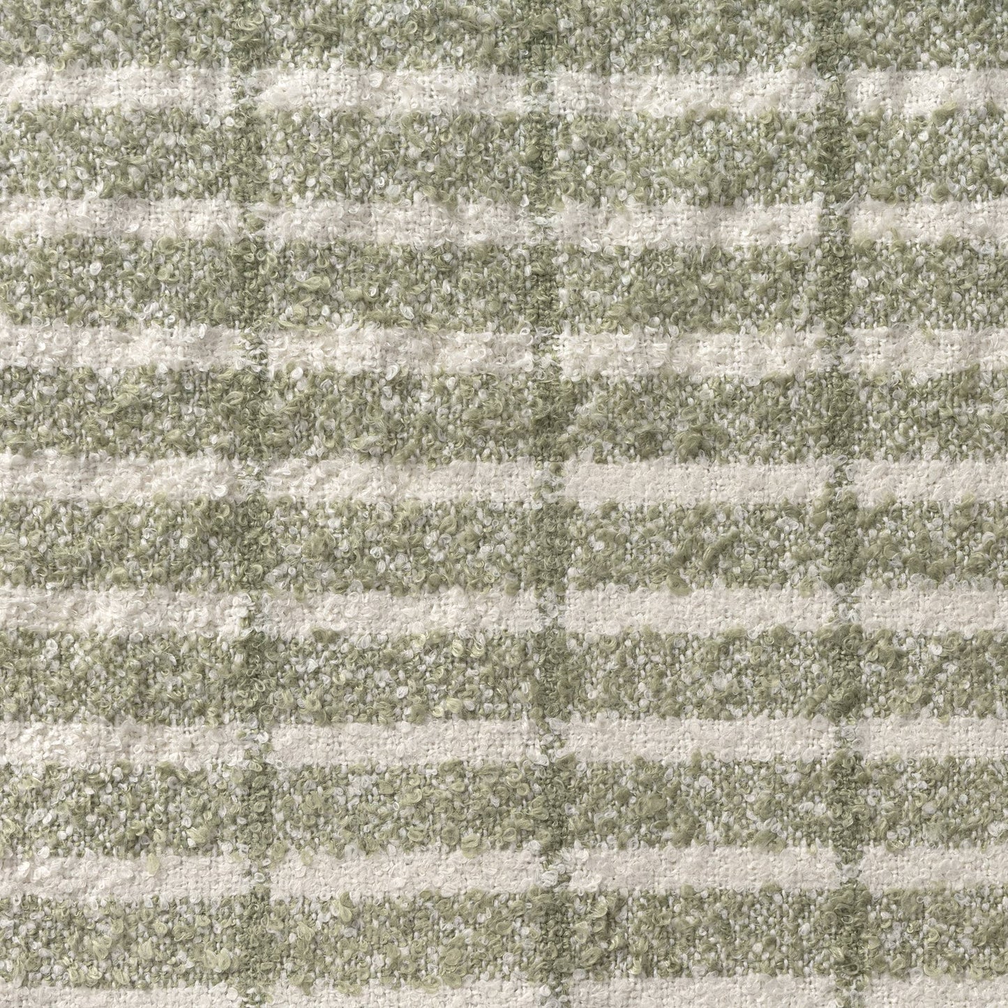 Farmhouse Green/Ivory Striped Performance Throw Blanket