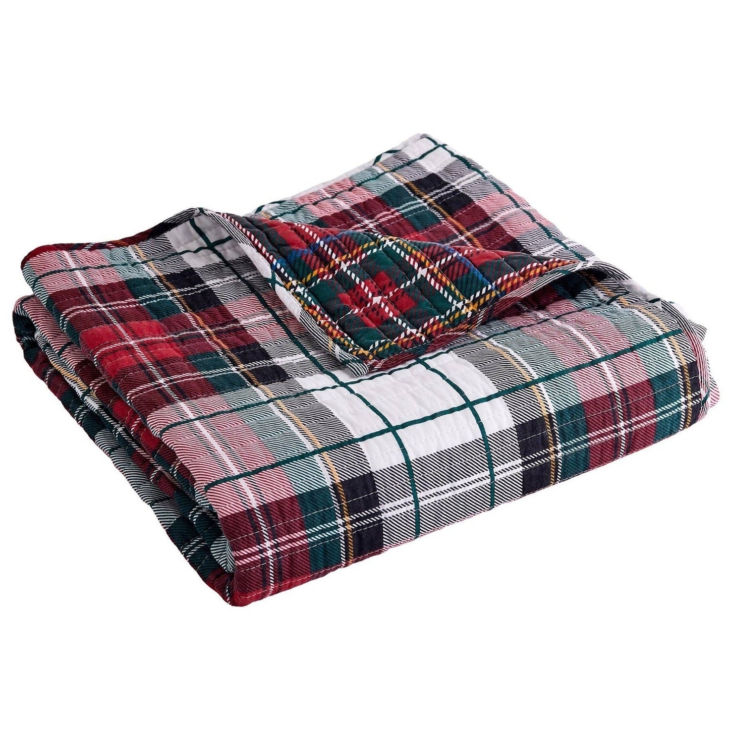 Spencer Plaid Quilted Throw