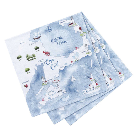 Cape and Islands Paper Napkins, Pack of 20