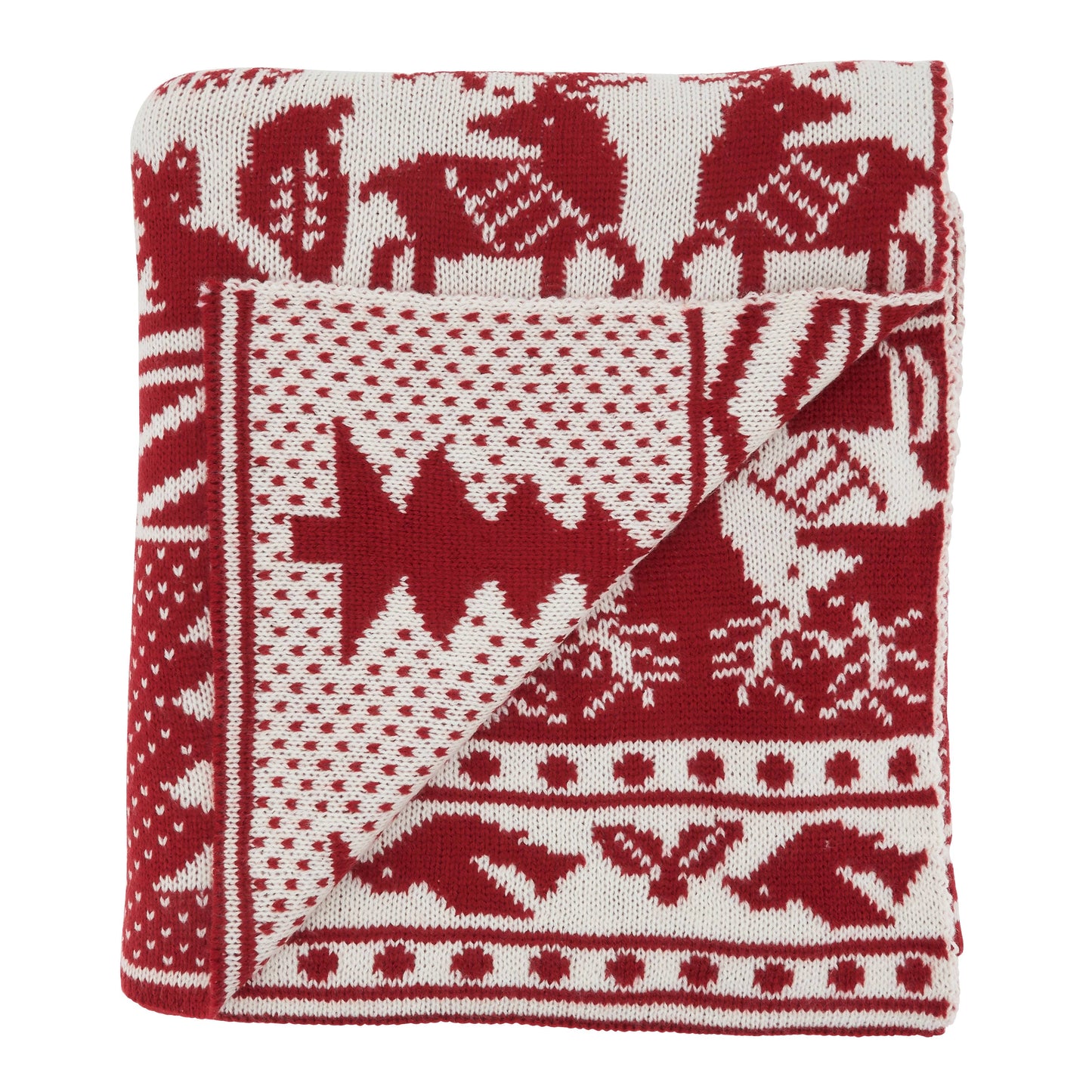 Christmas Knitted Throw