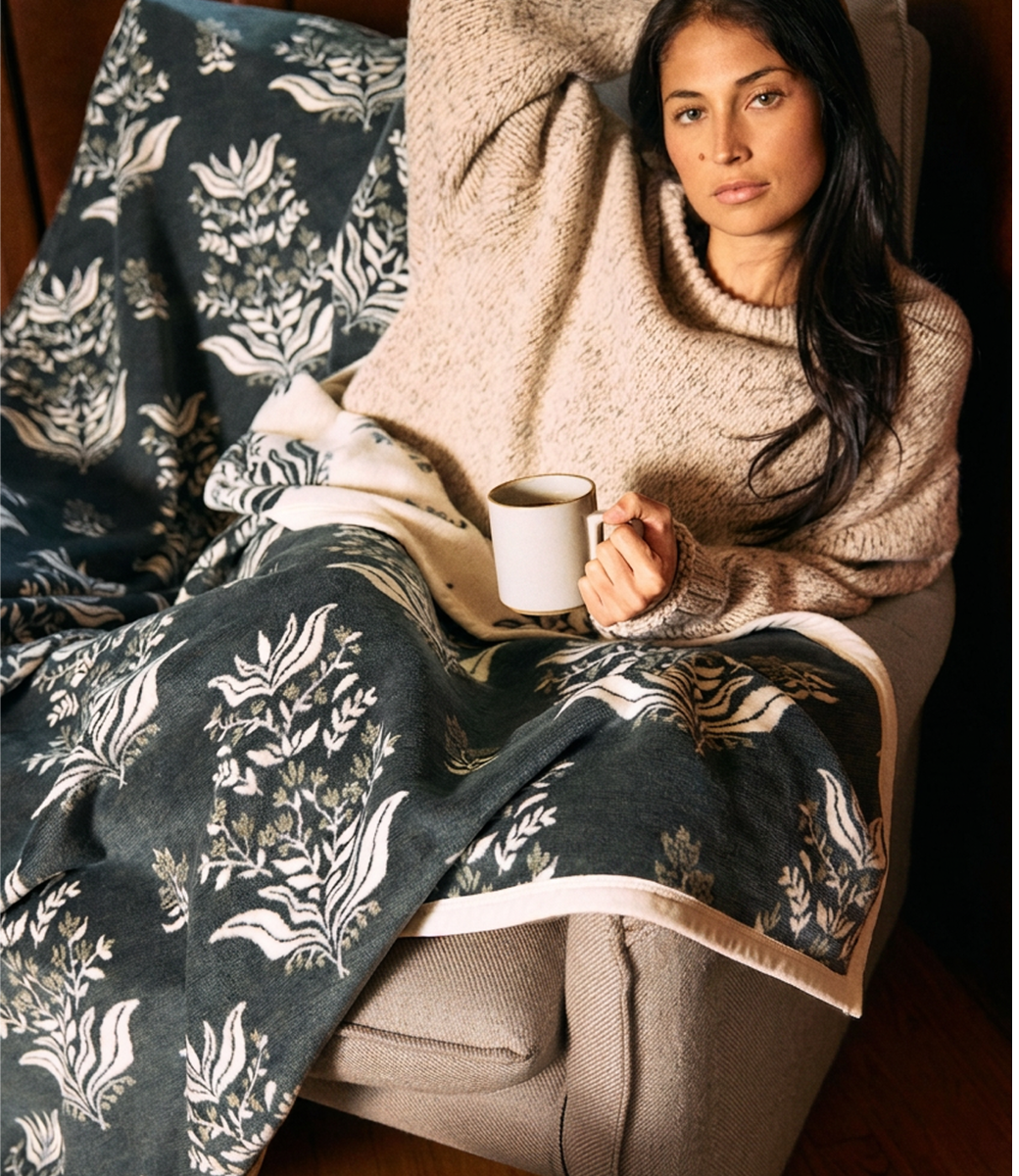 ChappyWrap Florence Blockprint Blanket
