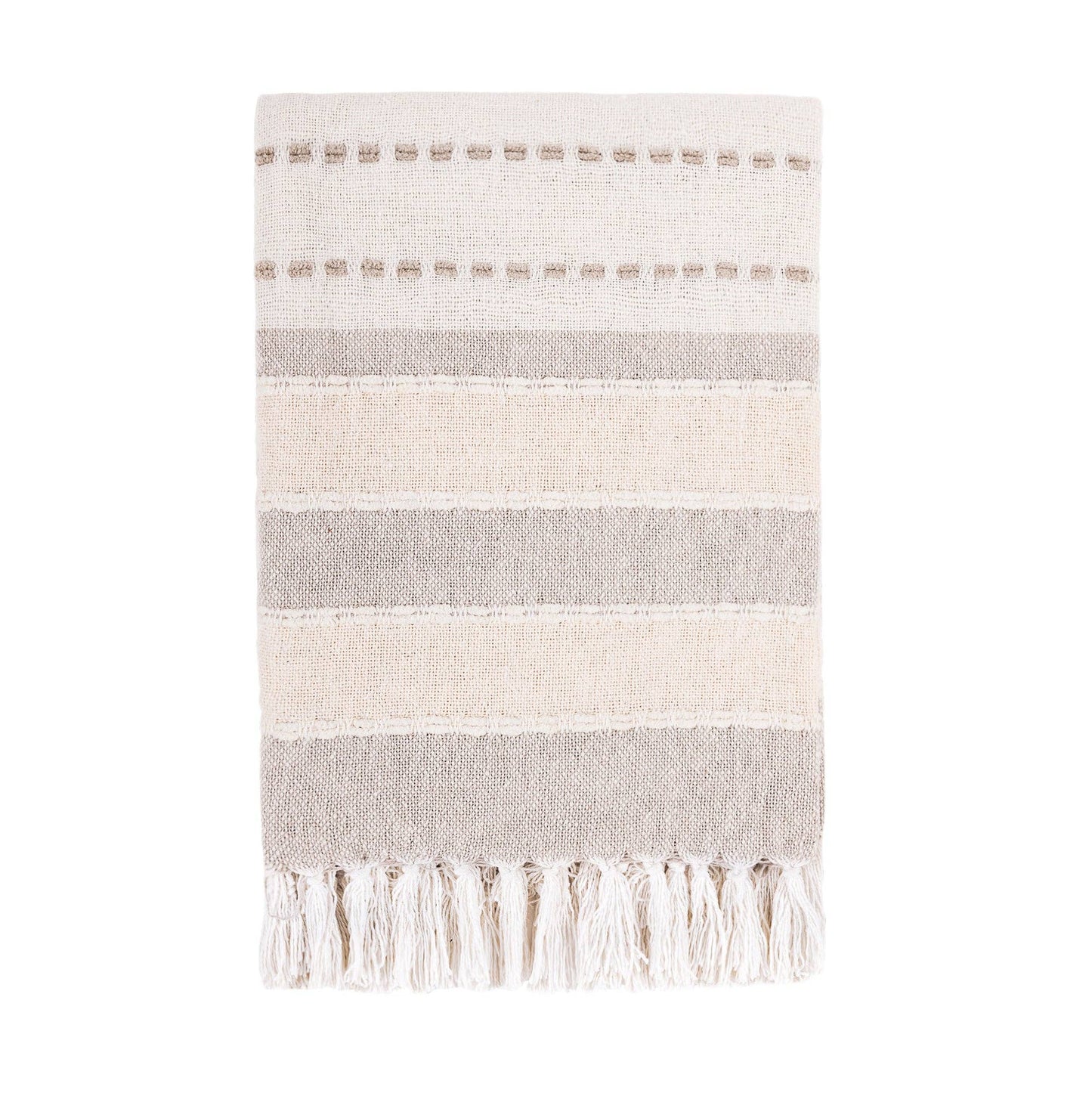 RedEarth Classic Beige Throw Blanket (50x60)