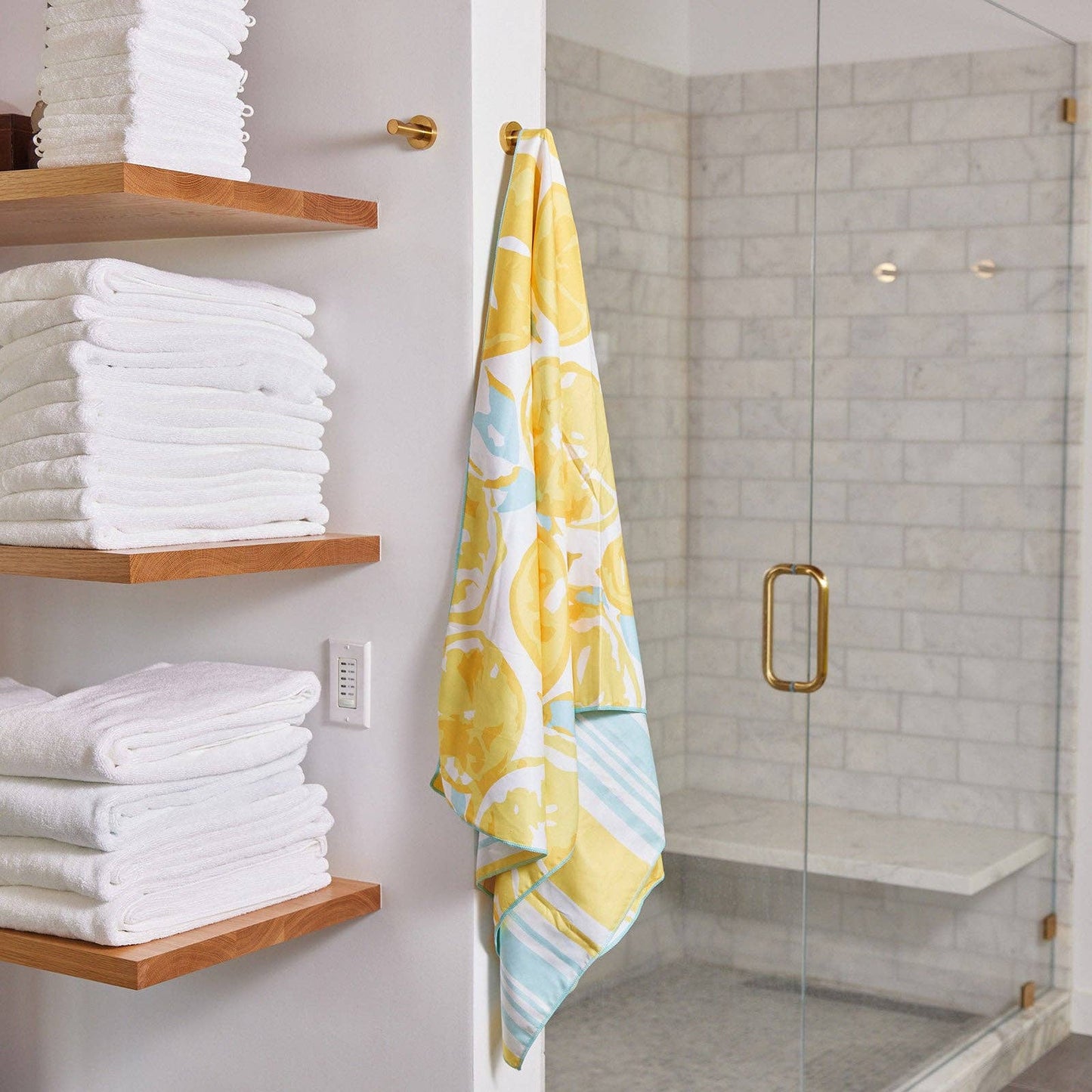 Lemon Slices Reversible Beach Towel
