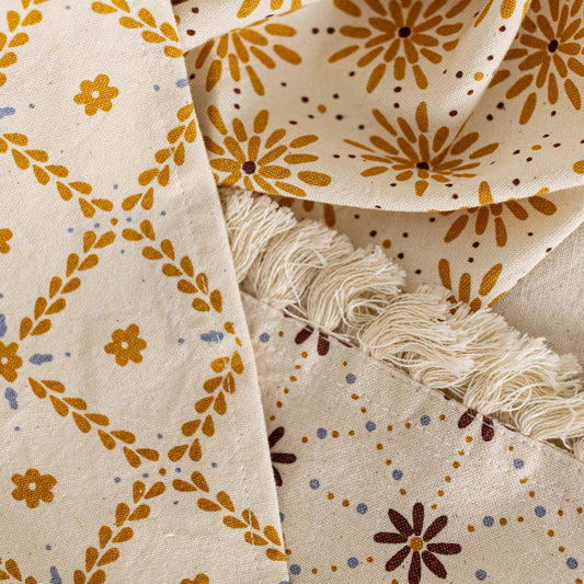 Rae Vintage Floral Kitchen Towels Cotton (Set of 3)