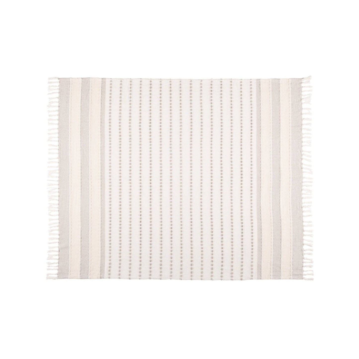 RedEarth Classic Beige Throw Blanket (50x60)