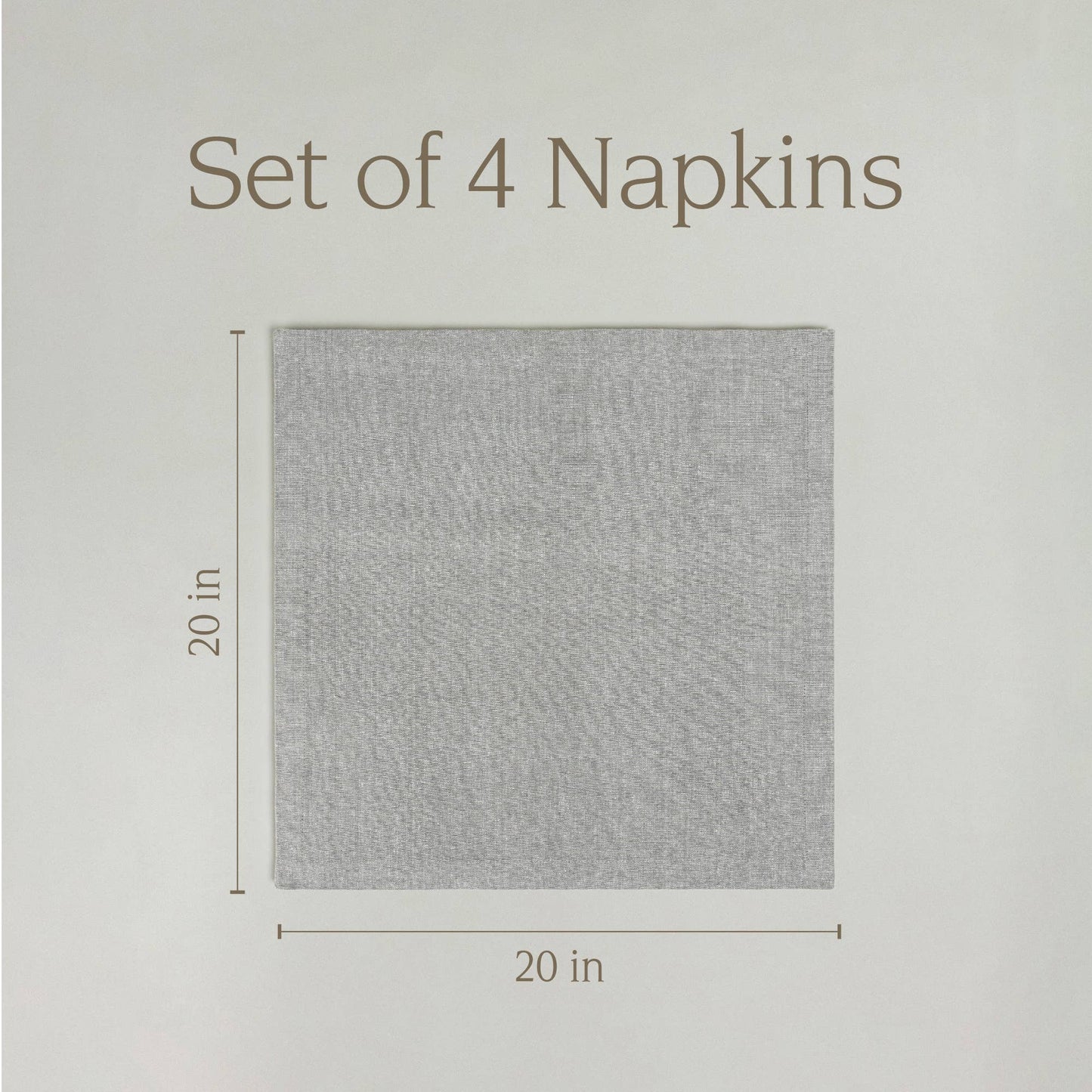 Woven Chambray Cotton Cloth Napkin (set of 4)