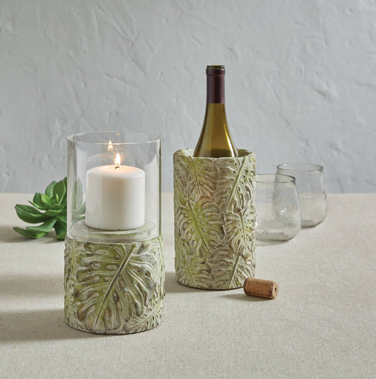 Leaf Hurricane Candle Holder