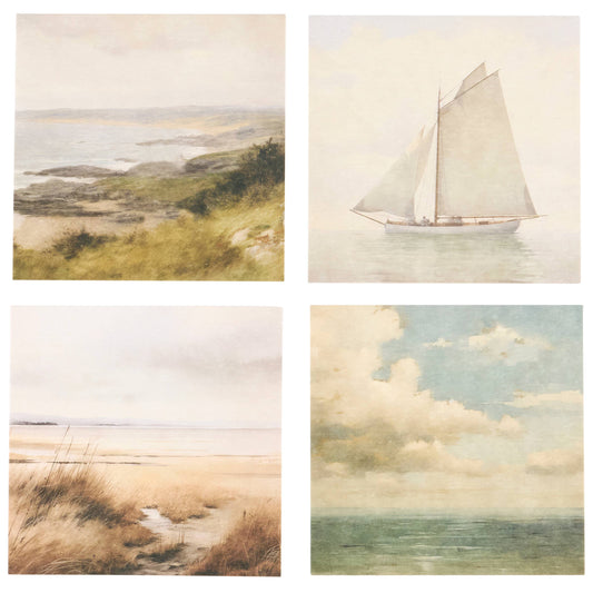 Vintage Coastal Coasters