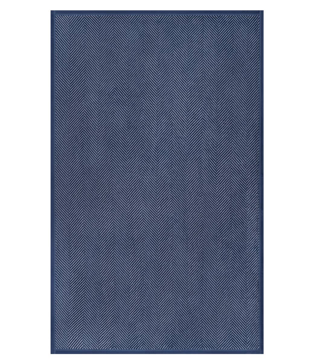 ChappyWrap Harborview Herringbone Navy Blanket