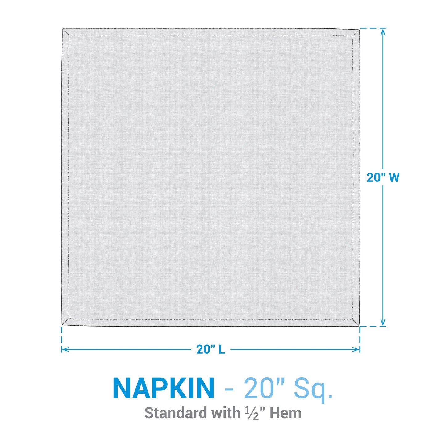 Spring Flowers Napkin 20"