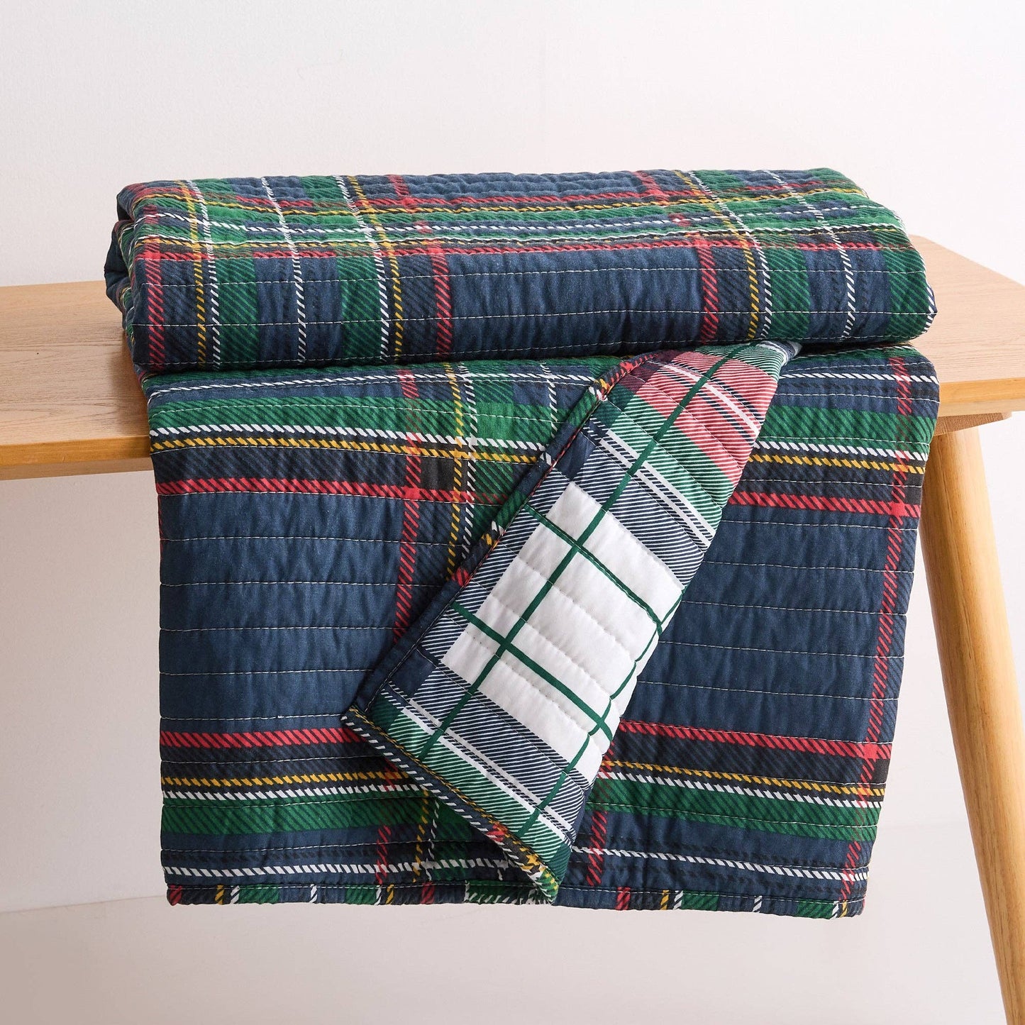 Spencer Plaid Quilted Throw
